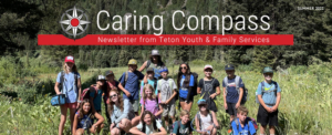 Sumer newsletter 2022 cover with kids on a hike